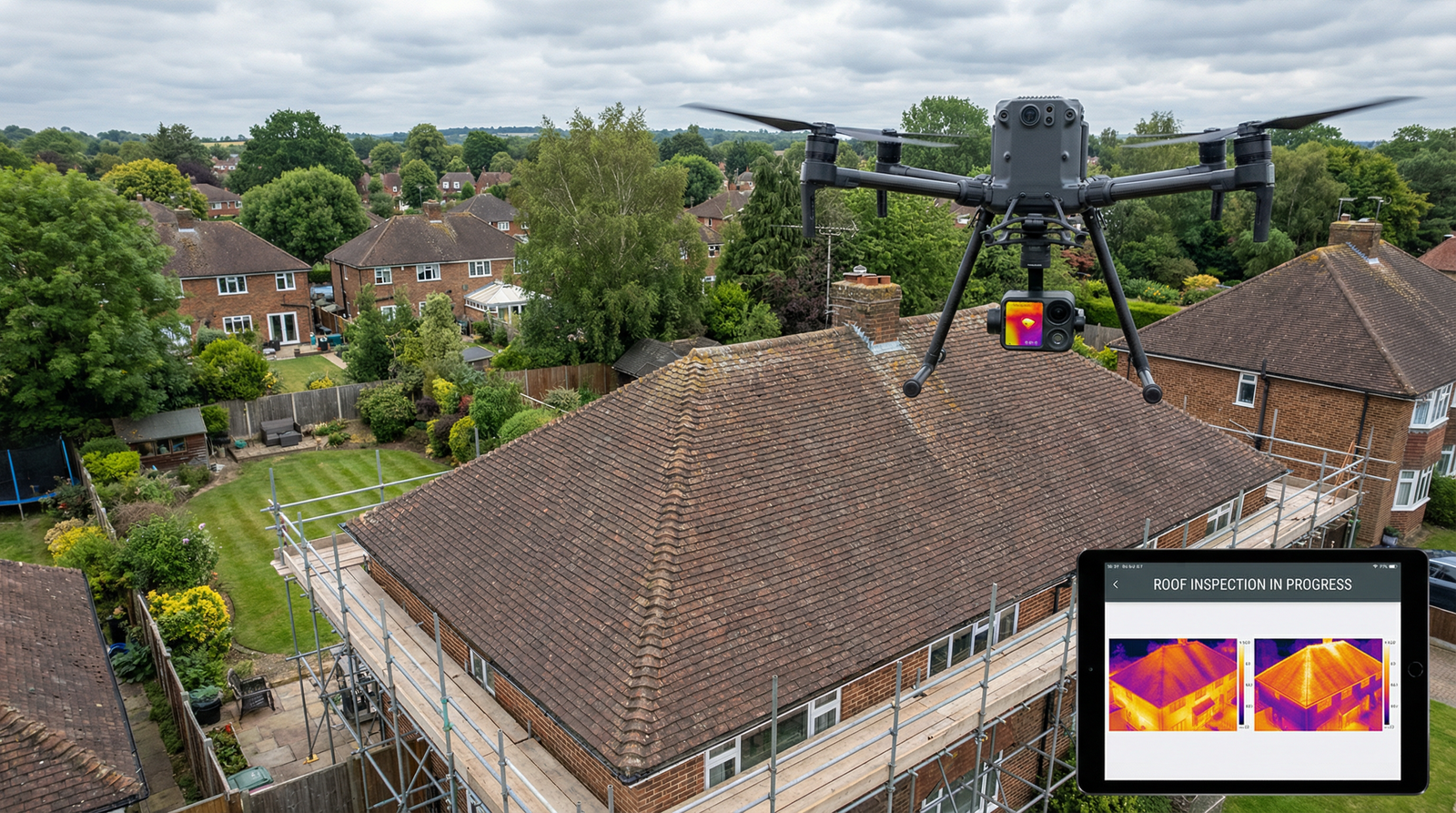 Professional drone survey inspection